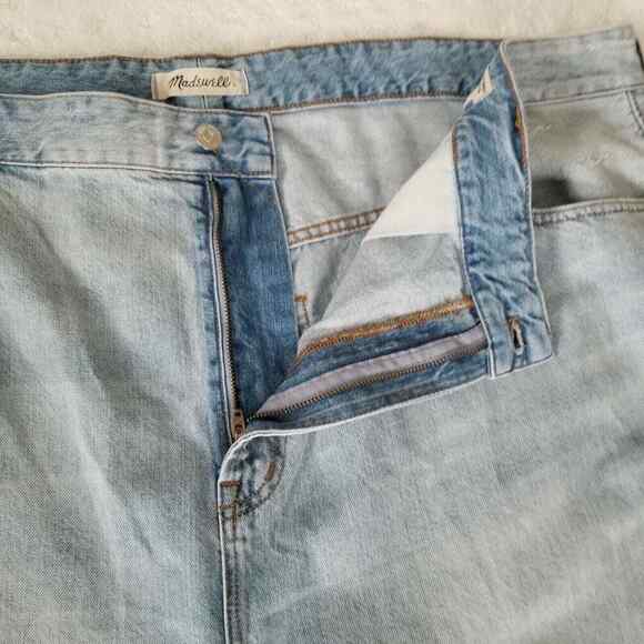 Madewell The Curvy Perfect Vintage Jean Womens Plus Size 37 Light‎ Wash New - Picture 4 of 11